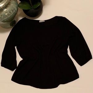 Kii Black Shifon Top Size M